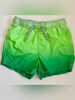 Neon Green Ombre Swim Trunks Boys 6